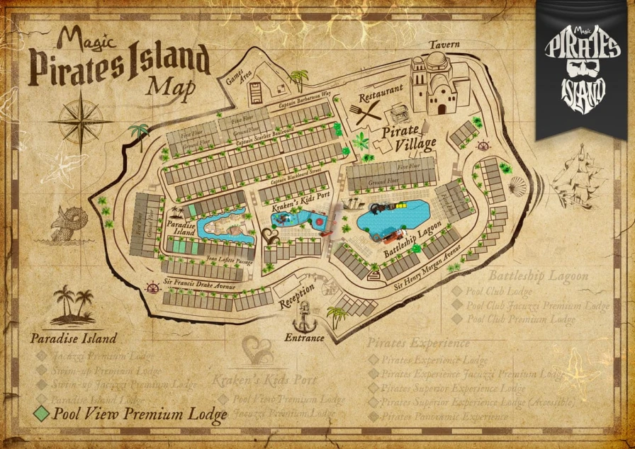 Descubre la ubicación de Paradise Island Pool View Lodge