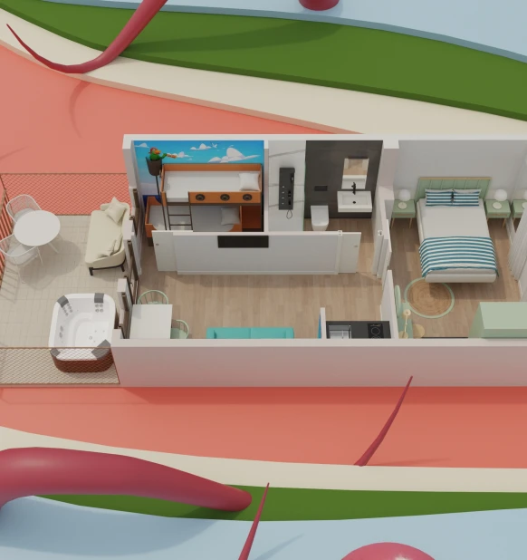 Kraken´s Kids Jacuzzi Lodge (premium)