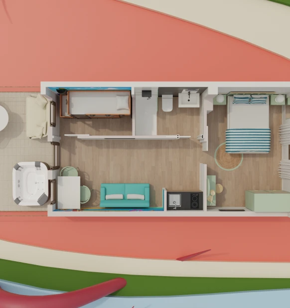 Kraken´s Kids Jacuzzi Lodge (premium)