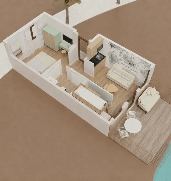 Paradise Island Swim-Up Lodge (premium)